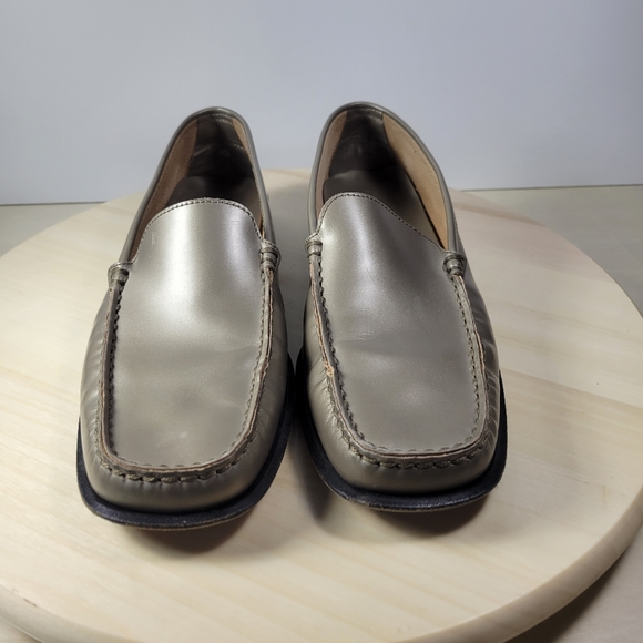 Tod’s Pewter Patent Leather Loafer Slip On Men’s Size 9.5 - Picture 2 of 14